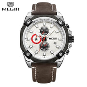 Men Watches MEGIR Top Brand Men&#39;s Fashion Sports Quartz Watch Male Military Waterproof Big Dial Chronograph Relogio Masculino