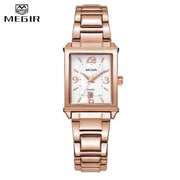 MEGIR Ladies Watches Casual Luxury Rose Gold Women&#39;s Bracelet Watch for Women Fashion Girl Quartz Wristwatch Women&#39;s