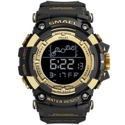 SMAEL Mens Watch Army Military LED Digital Sport Watches Fashion Casual Water Resistant Stopwatches For Male Multifunction Clock