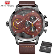 MINI FOCUS Top Luxury Brand Sport Watches Men Quartz Chronograph Military Big Dial Wrist Watch Men Watch Male WristWatches