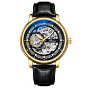 CHENXI Automatic Mechanical Watches Business Waterproof Tourbillon Self Winding Wrist Watches Leather Quartz Watch