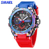 SMAEL Watches Men Chronograph Sports Hyun-chae Cool Wristwatch Shock Watch Men Multi-function Dual Displa Clock