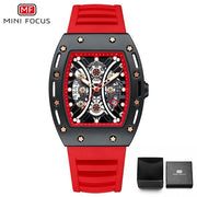 MINI FOCUS Creative Analog Quartz Watch Men Fashion Japan Movement relogio masculino Silicone Sport Watch часы мужские