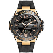 SMAEL Brand New Mens Sport Waterproof Wristwatch Fashion Double Display Digital Quartz Watch Men LED Military Army Date Watches