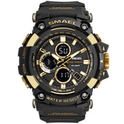 SMAEL 1802 Sports Men&#39;s Watches Top Brand Luxury Military Quartz Watch Men Waterproof Shock Male Digital Clock Relogio Masculino