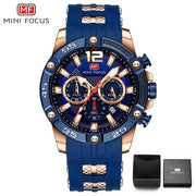 MINI FOCUS Watch Brand Luxury Analog Quartz Sport Men Watches Mens Silicone Waterproof Date Fashion WristWatch Relogio Masculino