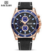 MEGIR Top Brand New Mens Watches Luxury Waterproof Men&#39;s Quartz Watch Men Fashion Sports Chronograph Clock Relogio Masculino