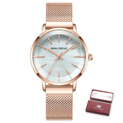 MINI FOCUS Women Watch Top Luxury Brand  Female Waterproof Fashion Lady watches Woman Mesh Belt Quartz Wristwatch Reloj Mujer