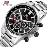 MINI FOCUS Brand Watch Men Luxury Creative Steel Mens Quartz Wristwatch Casual Chronograph Date Sport Watches Relogio Masculino