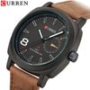 CURREN Classic Leather Men Watches Sport Waterproof Quartz Watch Men Military Clock Date Male Wristwatch Relogio Masculino