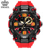 SMAEL Sport Watch Men Quartz Electronic Watches Waterproof 5Bar Dual Time Men Military Watches Shock Resistant Alarm Clock