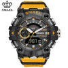 SMAEL Fashion Mens Military Sports Watches Top Brand Luxury Quartz Waterproof Watch Men LED Digital Wristwatch Relogio Masculino