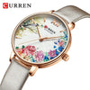 CURREN Elegant Women Watches Top Luxury Brand Quartz Lady Waterproof Wristwatch Fashion Leather Ladies Watch Gift for Wife 2022