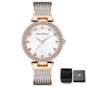 MINI FOCUS Women&#39;s Watches Fashion Quartz Dress Ladies Wriswatch Top Luxury Brand Stainless Strap Women Waterproof Relogio Femin