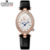 CHENXI Women&#39;s Watches Fashion Dress Rose Gold Clock Waterproof Women Wrist Watch Fashion Casual Ladies Quartz Leather Watch