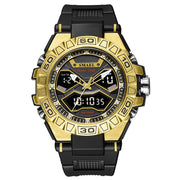 SMAEL Sports Mens Watches Luxury Military Quartz Digital Watch Shockproof Waterproof LED Electronic Dual Display Wristwatch Male