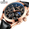 CHENXI Hot Brand Mens Watches Fashion Top Brand Luxury Date Quartz Men Wrist Watch Waterproof Man Leather Chronograph Clock