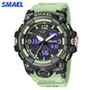 SMAEL Top Brand Men Military Watch Digital Waterproof Dual Display Quartz Sports Wristwatch For Male Clock 8008 Youth Stopwatch