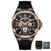 MINIFOCUS Casual Watches Top Brand Luxury Military Silicone Wrist Watch Male Clock Fashion Chronograph Sport Wristwatch