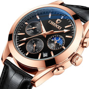 CHENXI Hot Brand Mens Watches Fashion Top Brand Luxury Date Quartz Men Wrist Watch Waterproof Man Leather Chronograph Clock