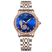 CHENXI Fashion Women Skeleton Watches Luxury Brand Mechanical Automatic Watch Stainless Steel Business Waterproof Wrist Watches