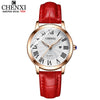 CHENXI Leather Quartz Ladies Watches Top Brand Luxury Casual Watch For Women Waterproof Fashion Leather Analog Womens Wristwatch