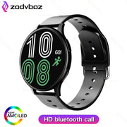 Zodvboz 2022 New Smart Watch Round Smartwatch Bluetooth Calls Watches Men Women Fitness Bracelet Custom Watch Face +Gift Box