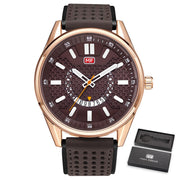 MINI FOCUS Watches Fashion Casual Leather Sport Wristwatch Men Business Top Brand Luxury Waterproof  Male Date Clock