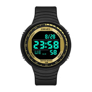 SMAEL Fashion Watches Men Digital Watch Black Sport Watch Mens Waterproof Auto Date Chrono Alarm Military Electronic Clock Man